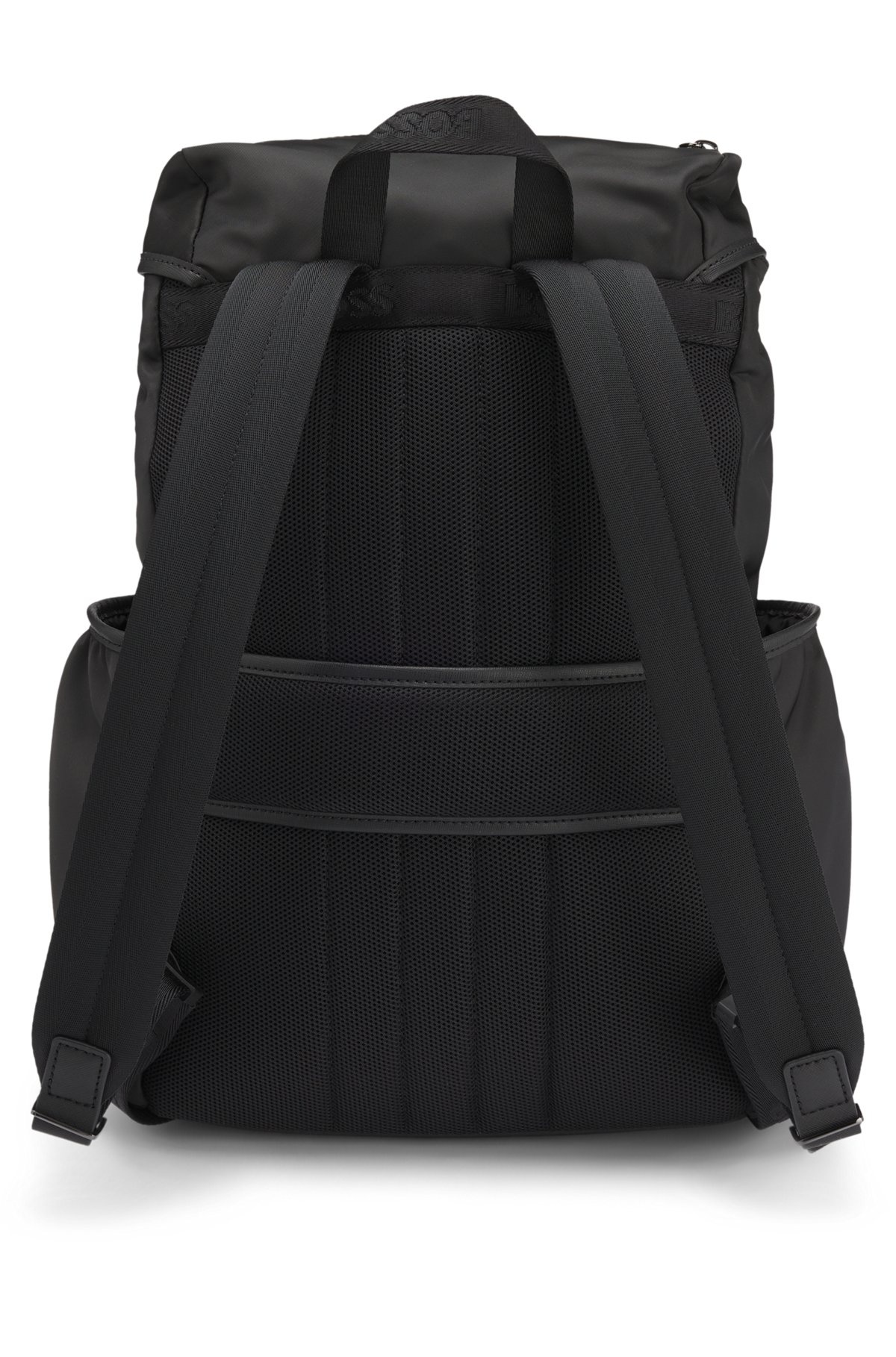 TWILL BACKPACK WITH DOUBLE B MONOGRAM - 2