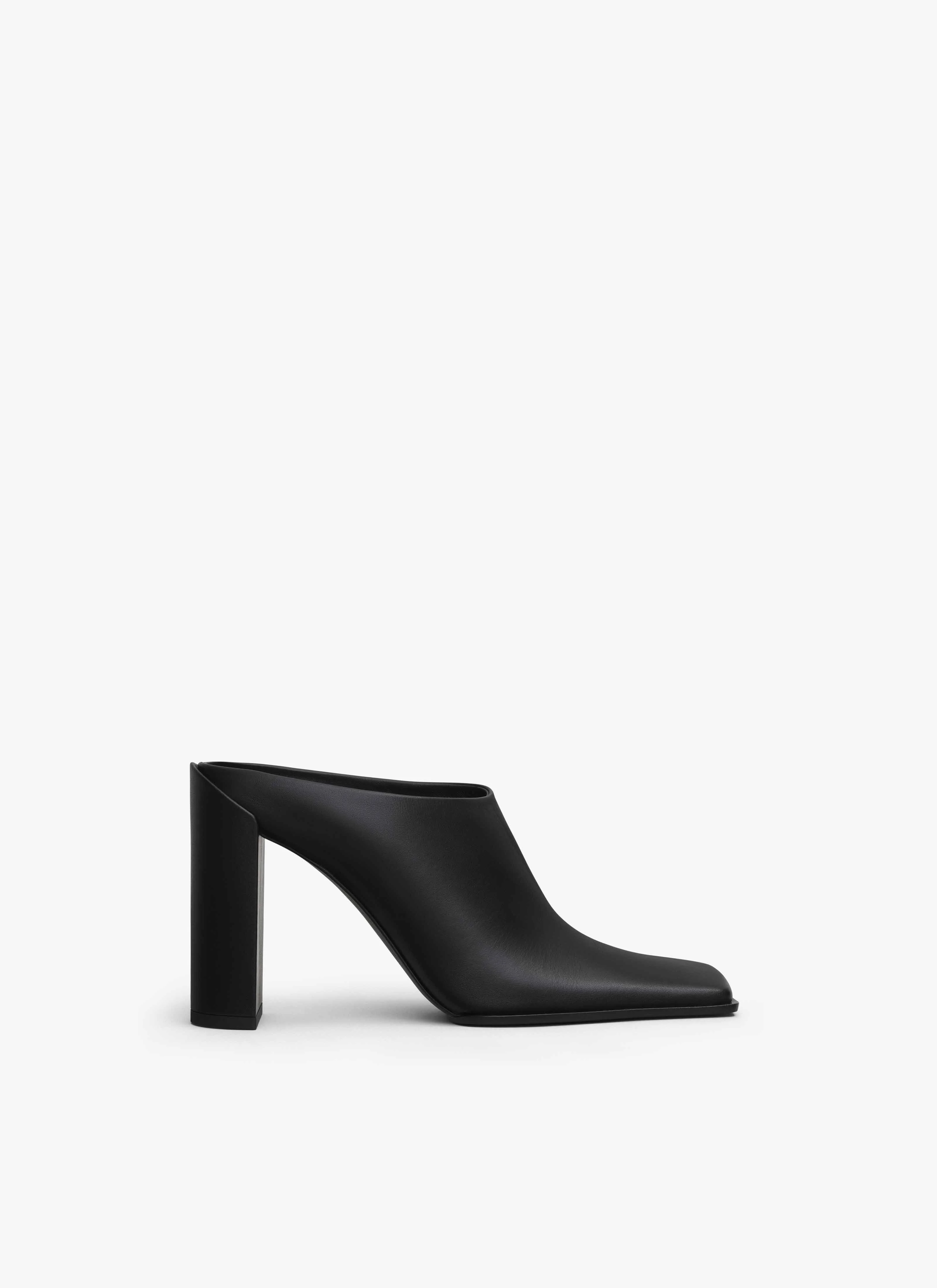 SQUARE MULES IN CALFSKIN - 1