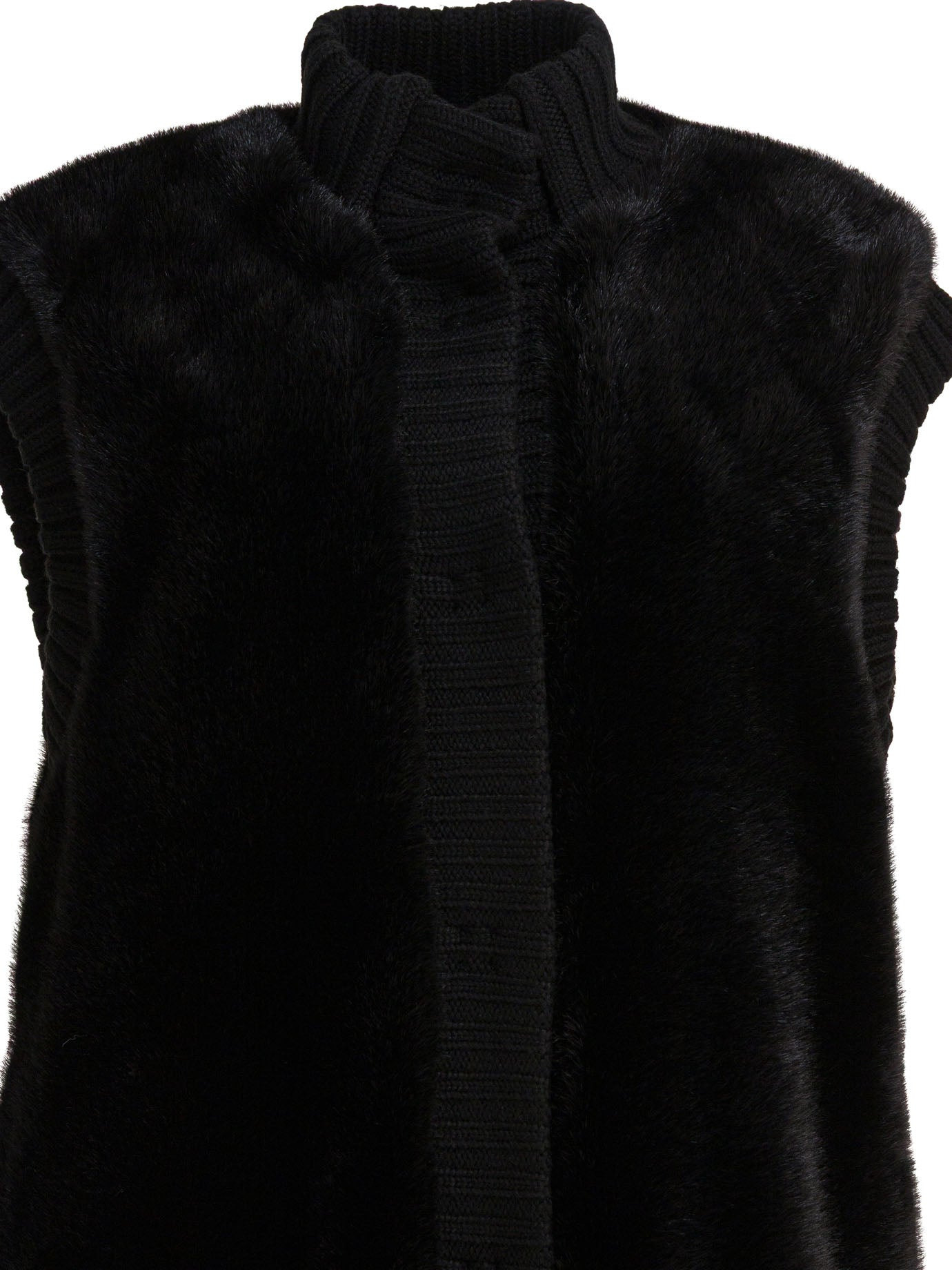 Pinko Sleeveless Faux Fur Jacket - 3