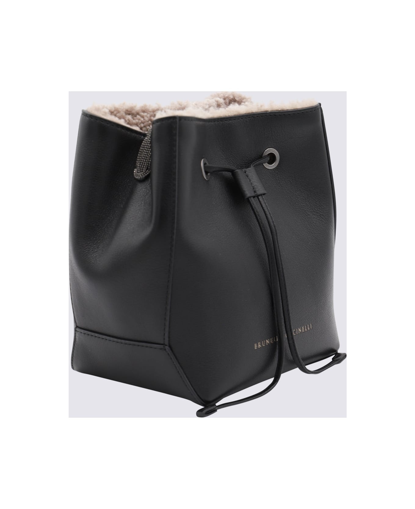 Black Leather Satchel Bag - 2