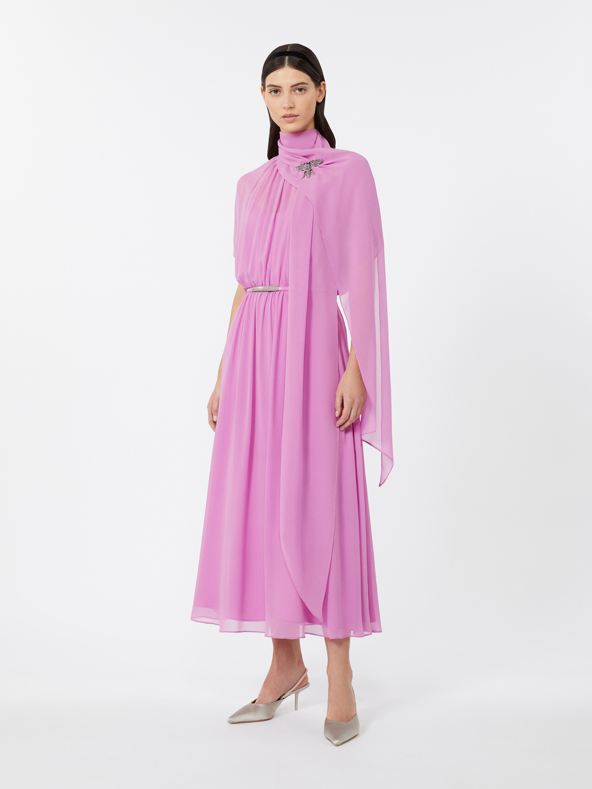 PINETA Silk georgette dress - 2