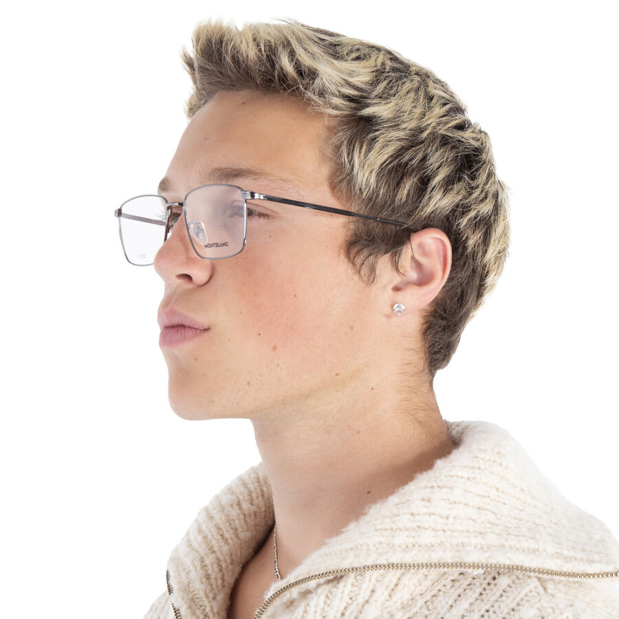 Montblanc Demo Rectangular Men's Eyeglasses MB0308O 005 56 - 2