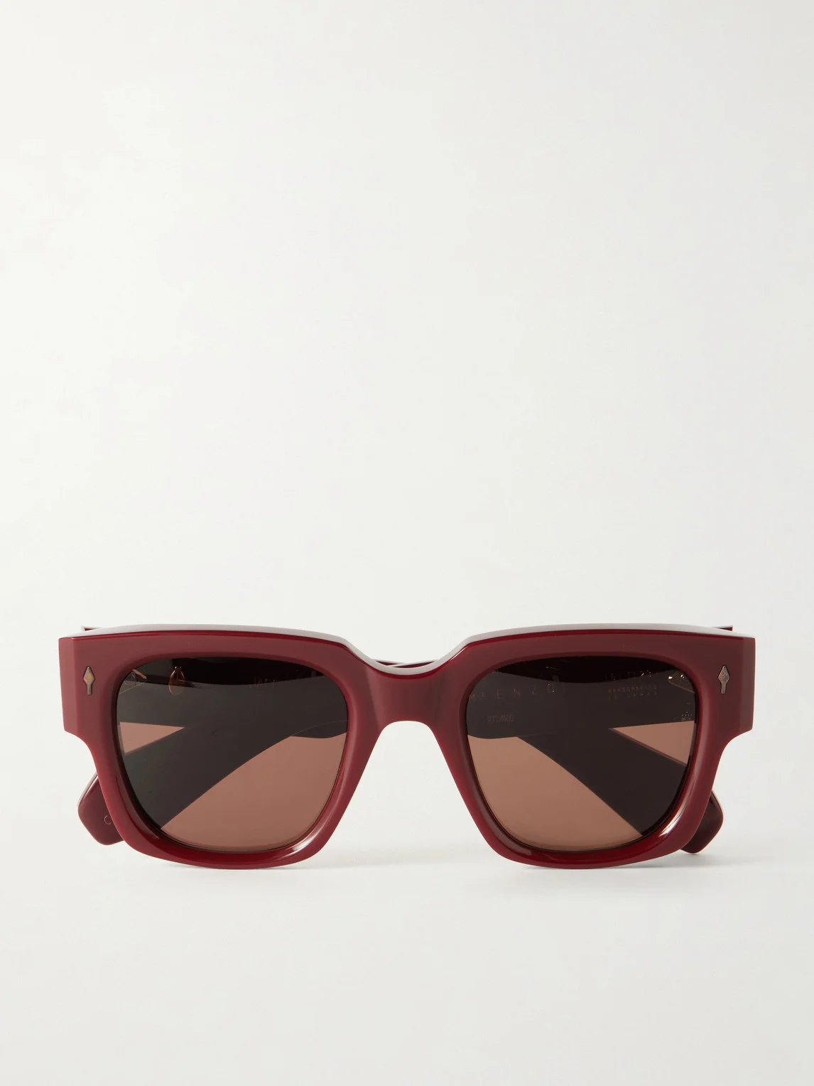Enzo Square-Frame Acetate Sunglasses - 1