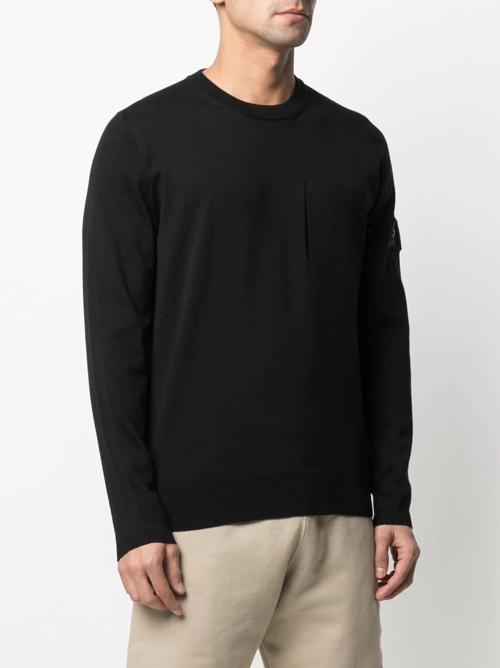 fine-knit logo-patch jumper - 3