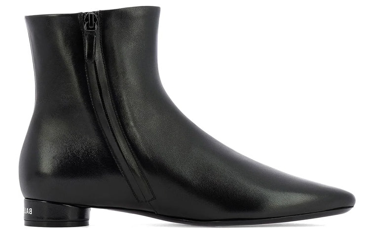 (WMNS) Balenciaga Ankle Boots 'Black Leather' 590993WA8F41006 - 2