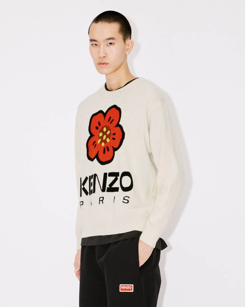 이름 * BOKE 꽃 Merino 모직 점퍼 3