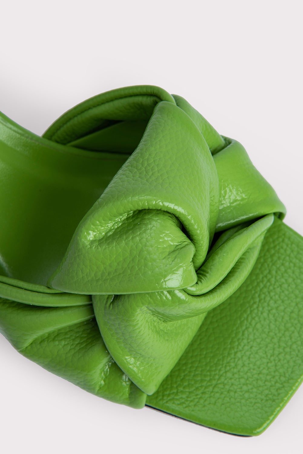 Lana Pistachio Gloss Grained Leather - 5