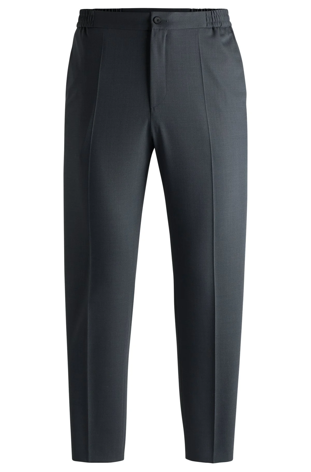 SLIM-FIT TROUSERS IN PATTERNED STRETCH TWILL - 1