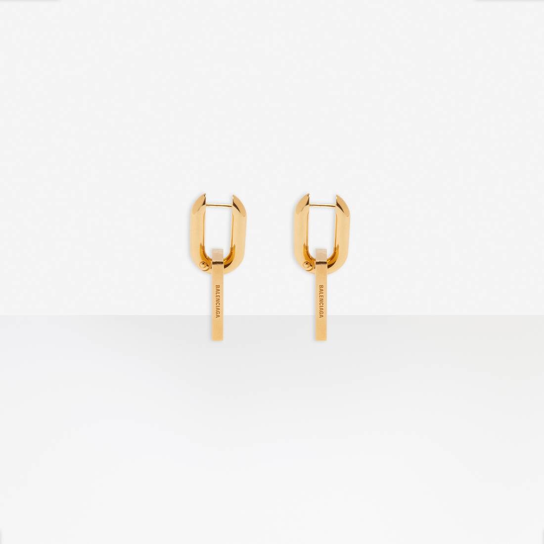 Women's B Chain Xl Earrings in Gold - 3