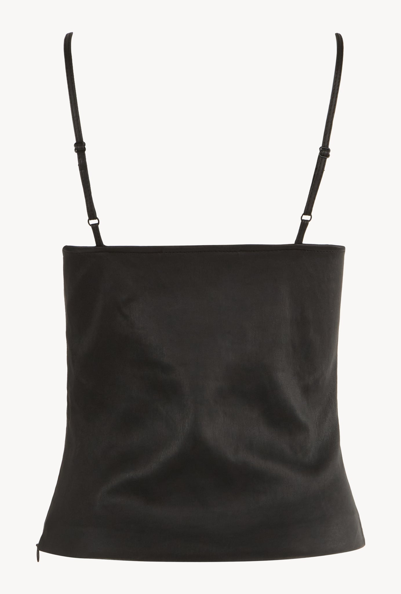 LEATHER SCOOP NECK CAMI - 3