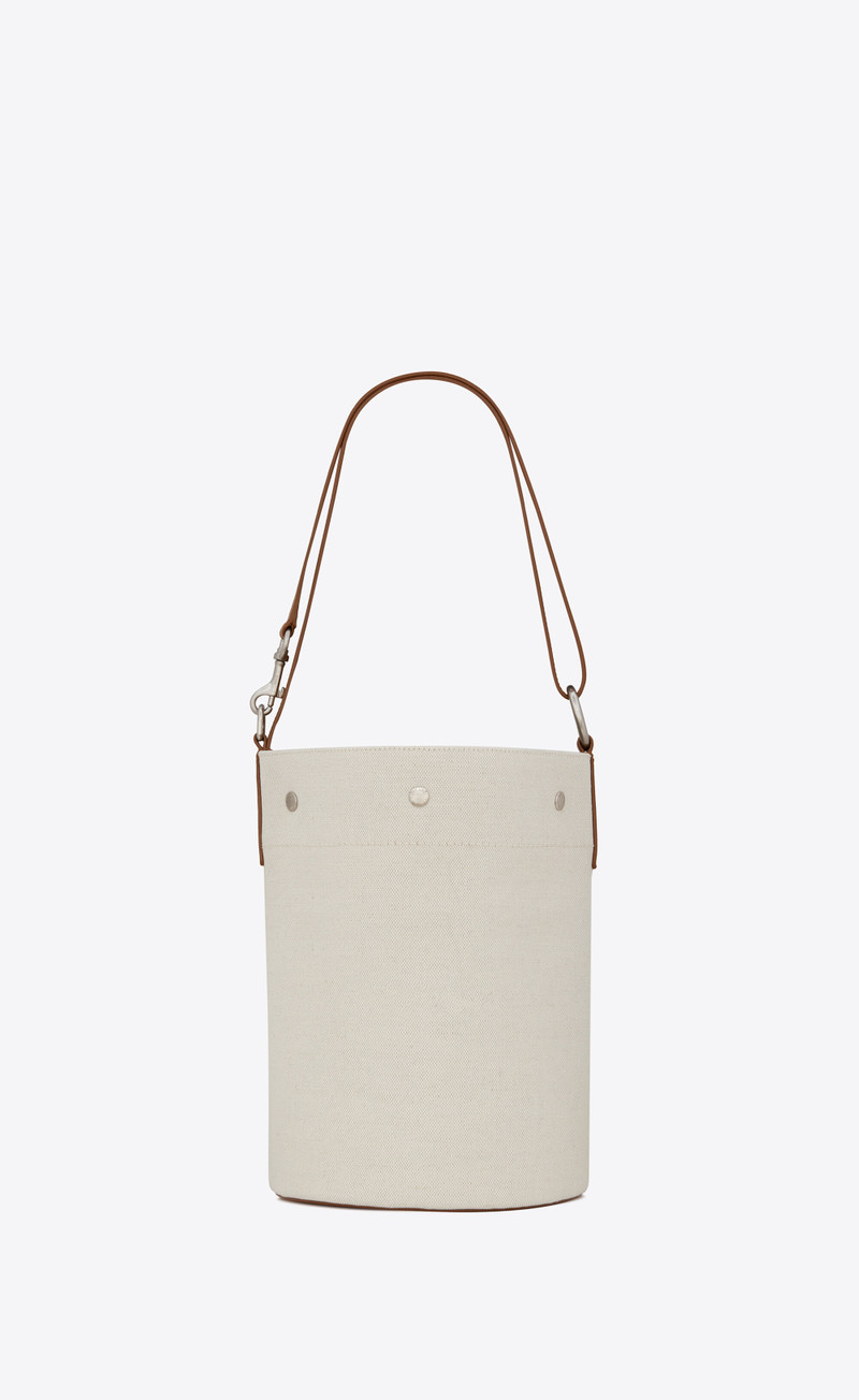 rive gauche bucket bag in linen 4
