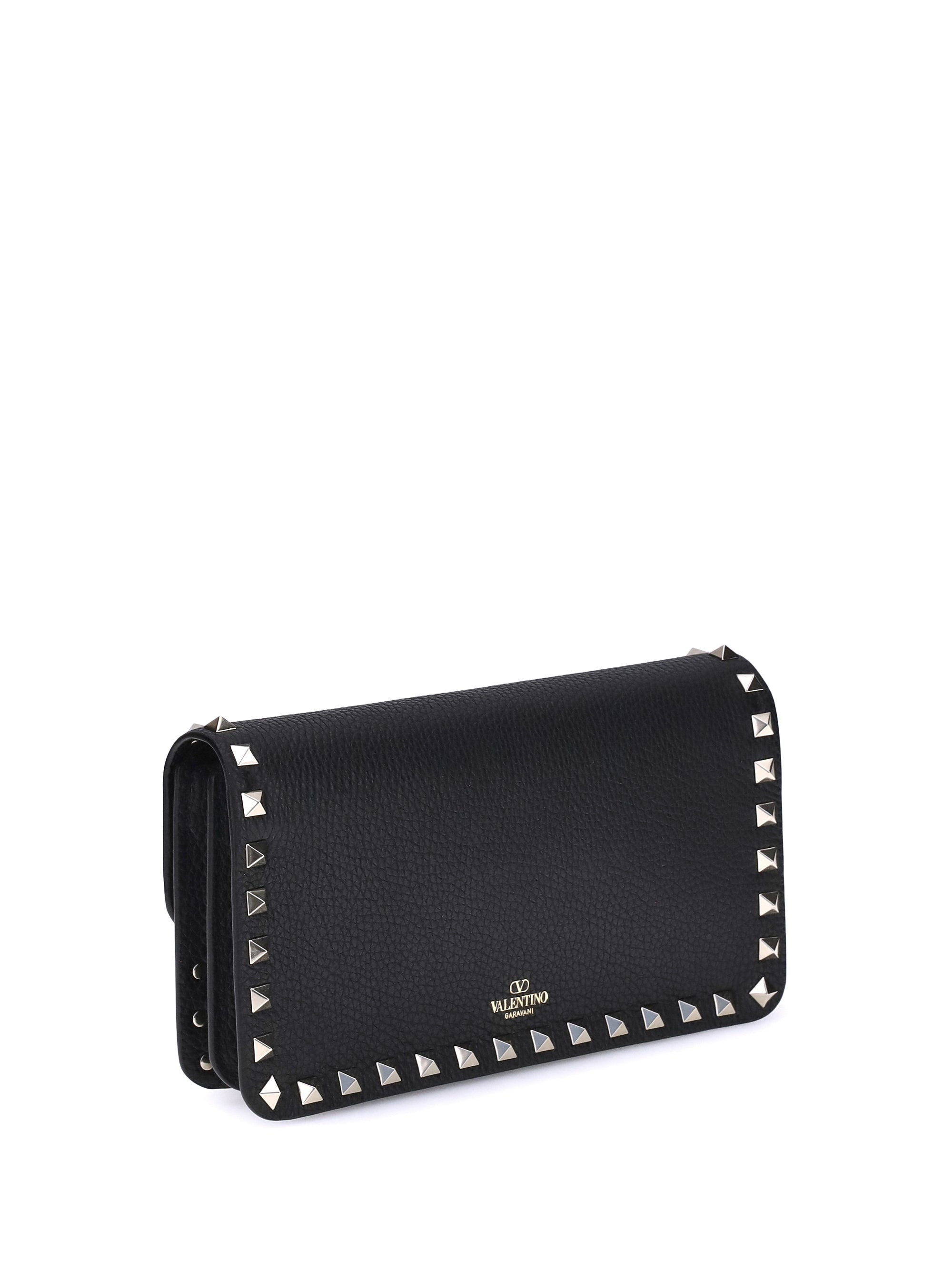 Valentino Garavani Women Rockstud Pochette With Chain - 3