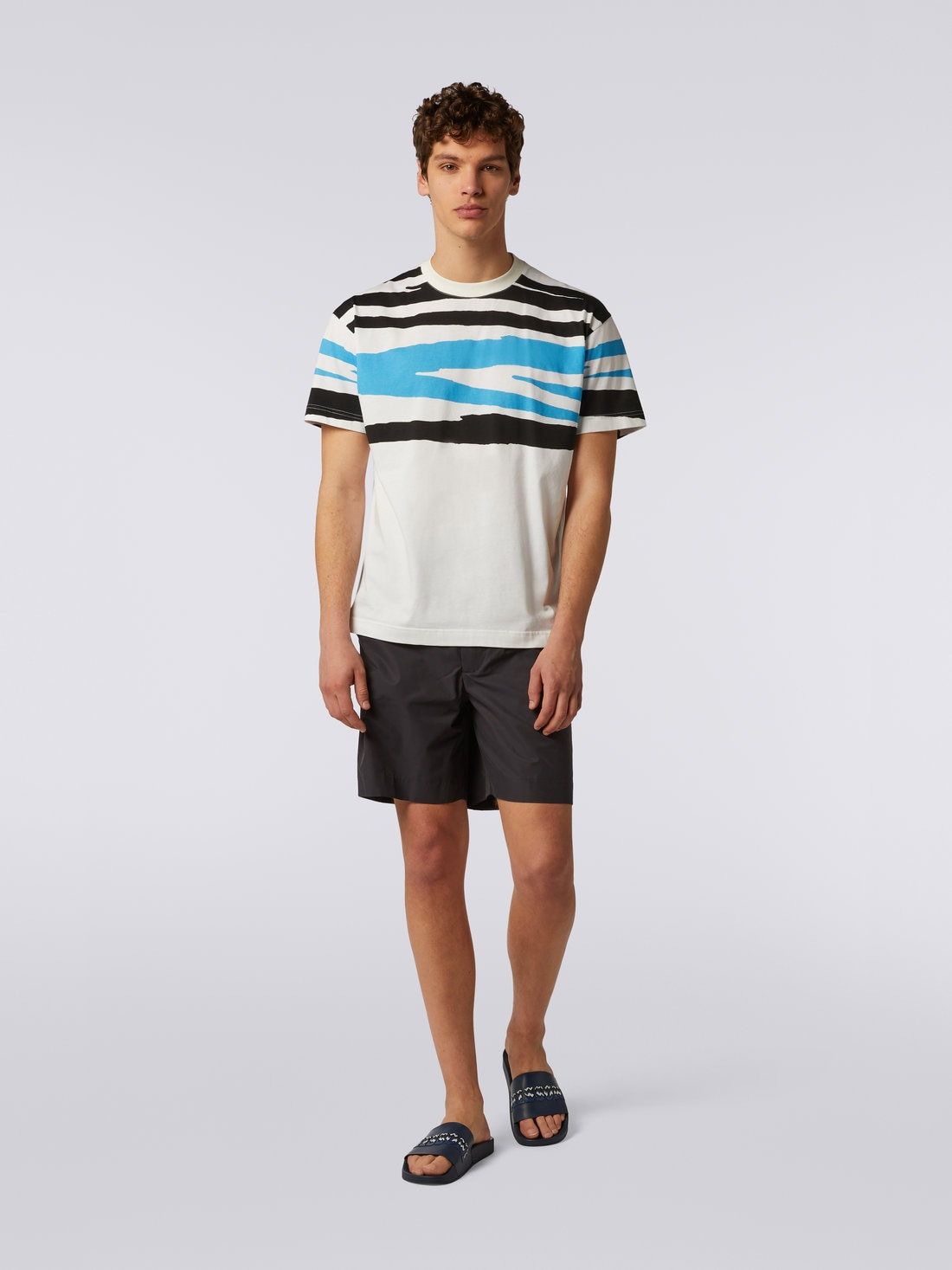Slub cotton jersey crew-neck T-shirt - 2