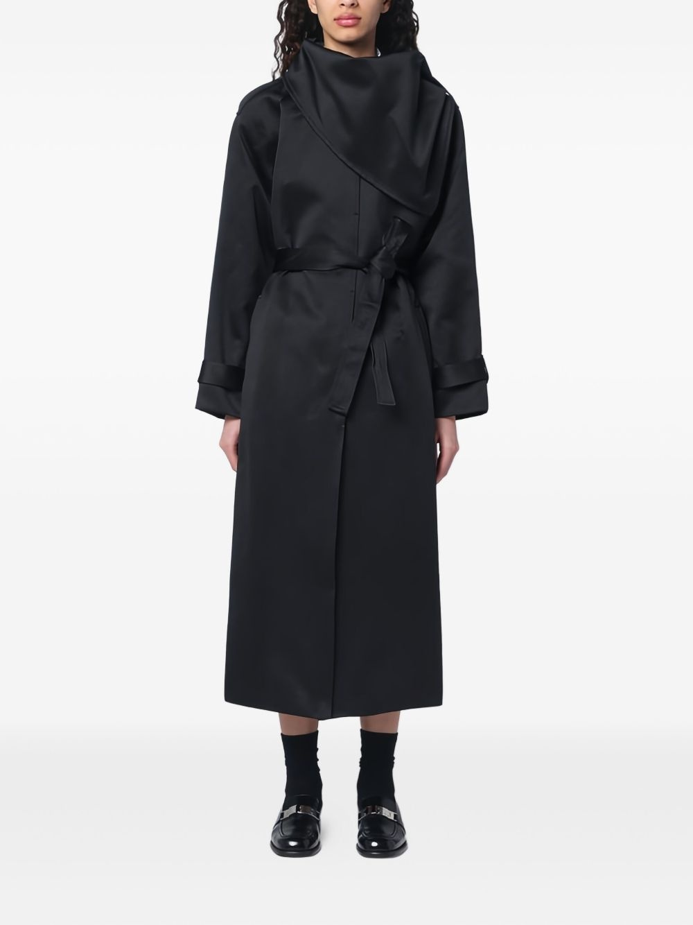 asymmetric trench coat - 2