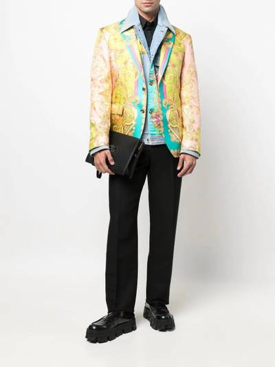 VERSACE baroque single-breasted blazer outlook