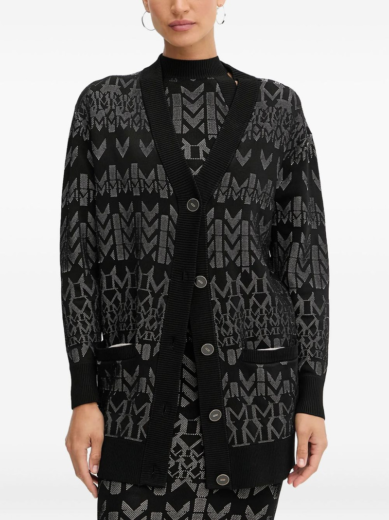 x Marciano logo-patterned cardigan 1