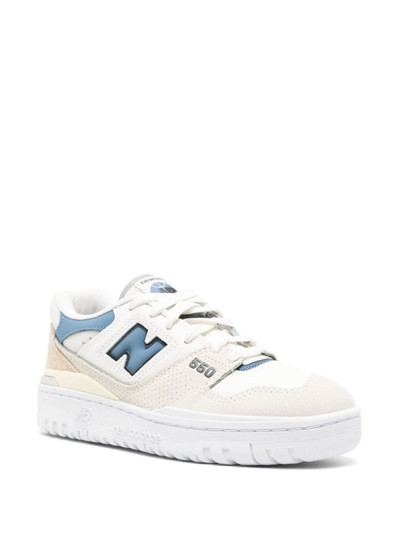 New Balance 550 logo-patch panelled sneakers outlook