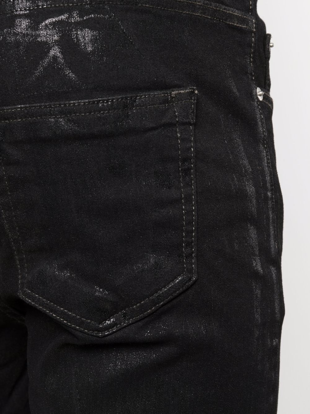 Detroit Cut foil-effect slim jeans - 5