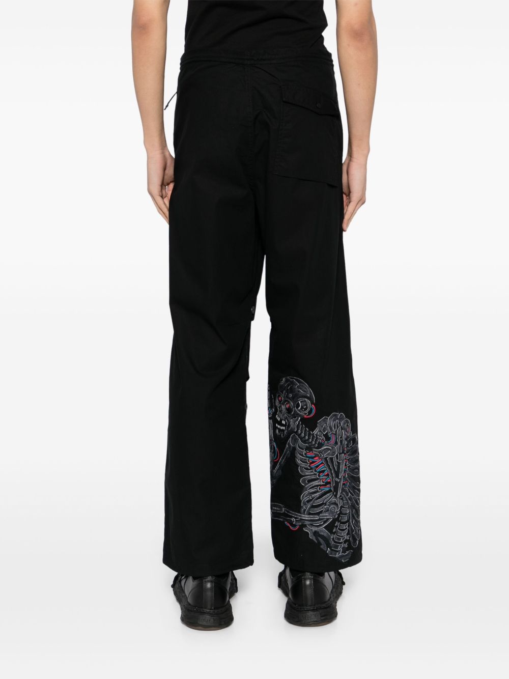 cyber skeleton loose pants - 4