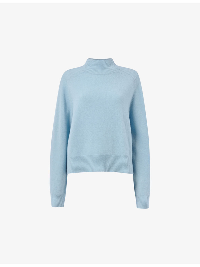 Funnel-neck relaxed-fit wool jumper 1