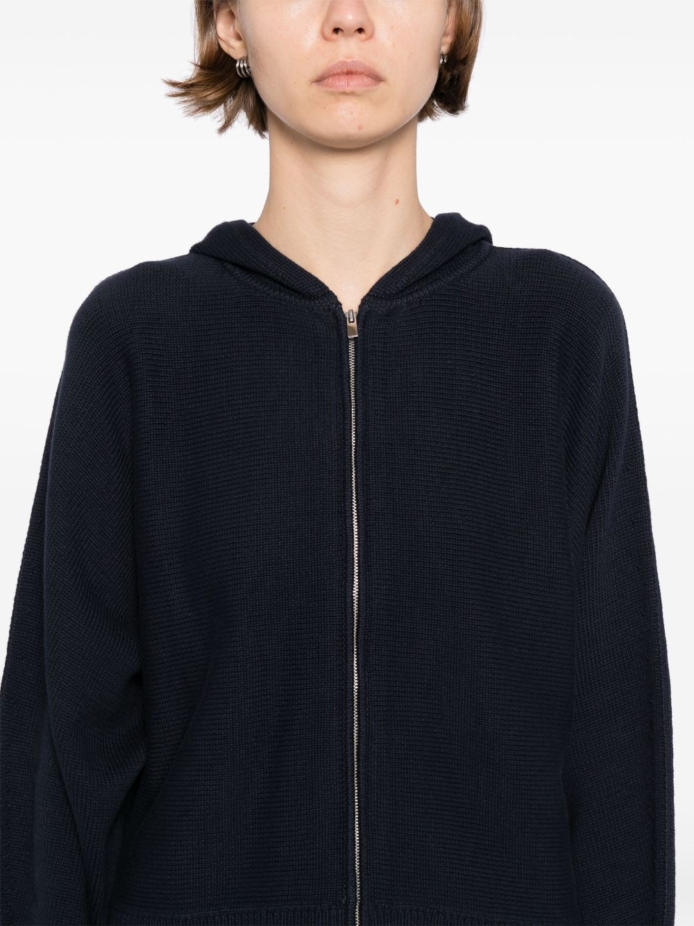 hooded zip-up jacket - 5