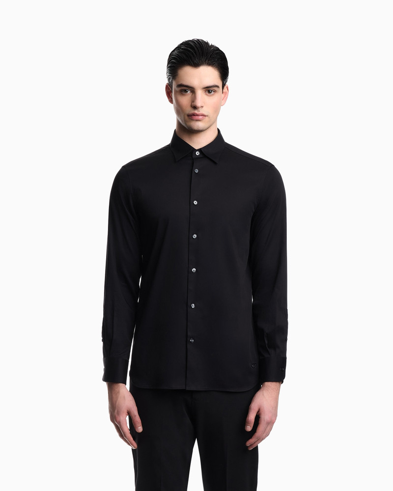 EMPORIO ARMANI STRETCH PIMA COTTON SHIRT outlook