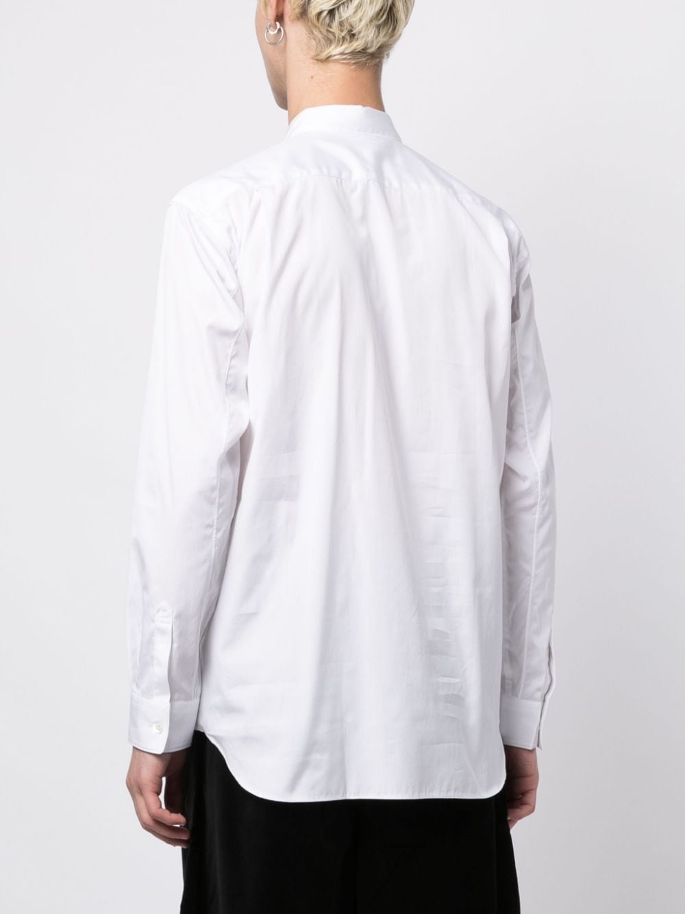 panelled cut-out cotton shirt - 4