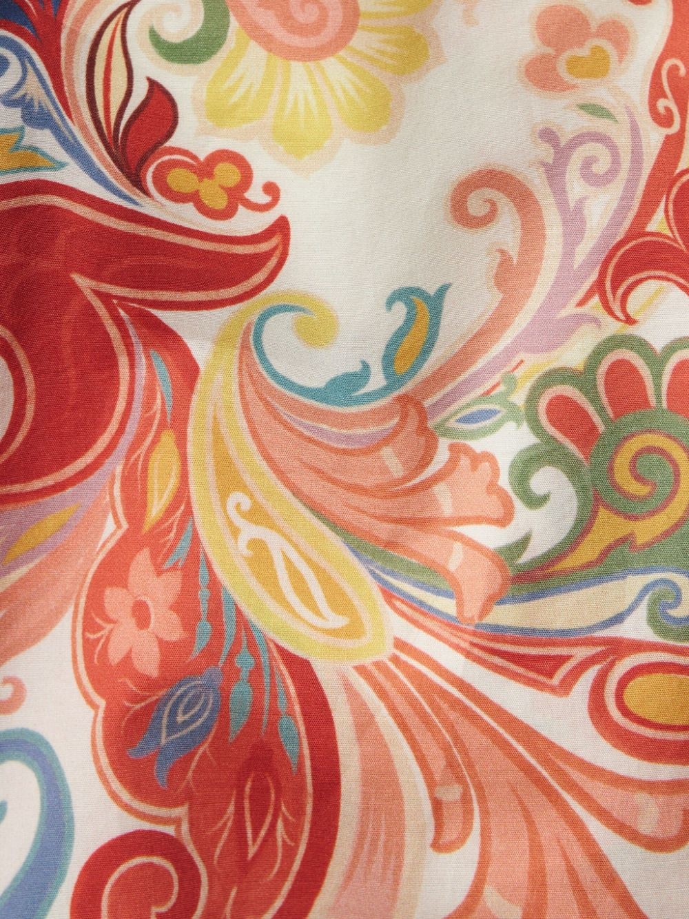 paisley-print cotton-poplin shirt - 6