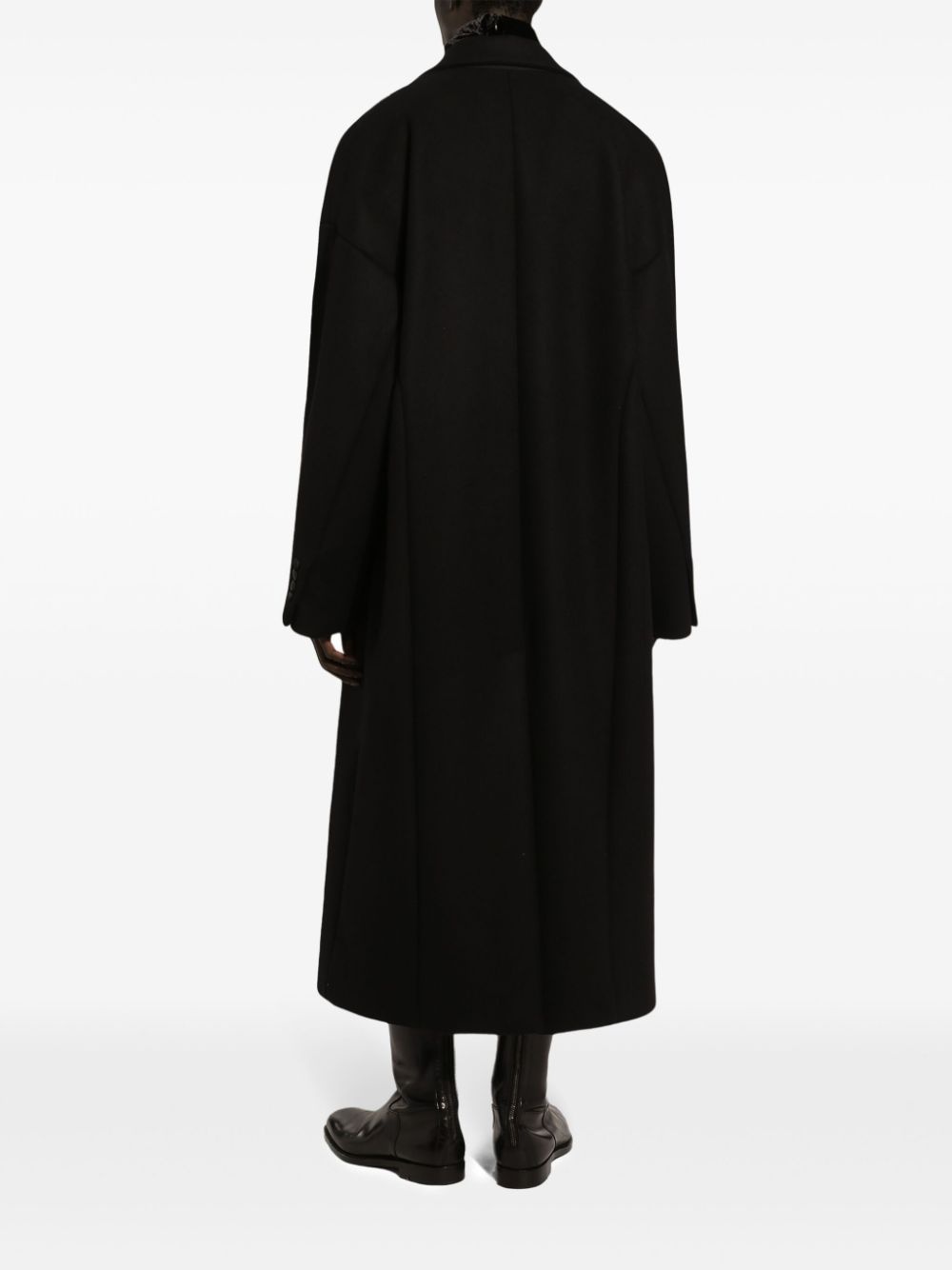 oversize single-breasted coat - 4