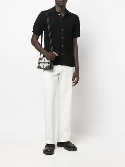 Salvatore Ferragamo buttoned-up knitted polo shirt outlook