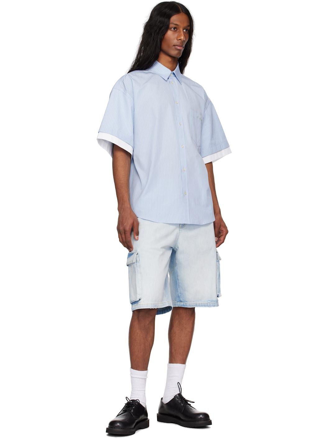 Blue Star Drover Denim Cargo Shorts - 4