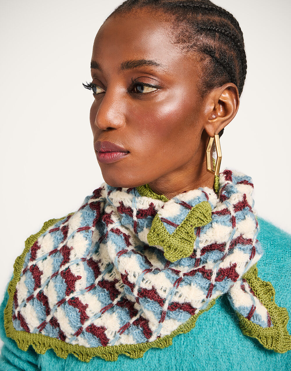 Crochet Triangle Scarf - 4