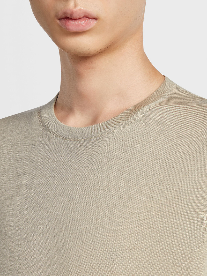 LIGHT TAUPE CASHSETA CREWNECK 4