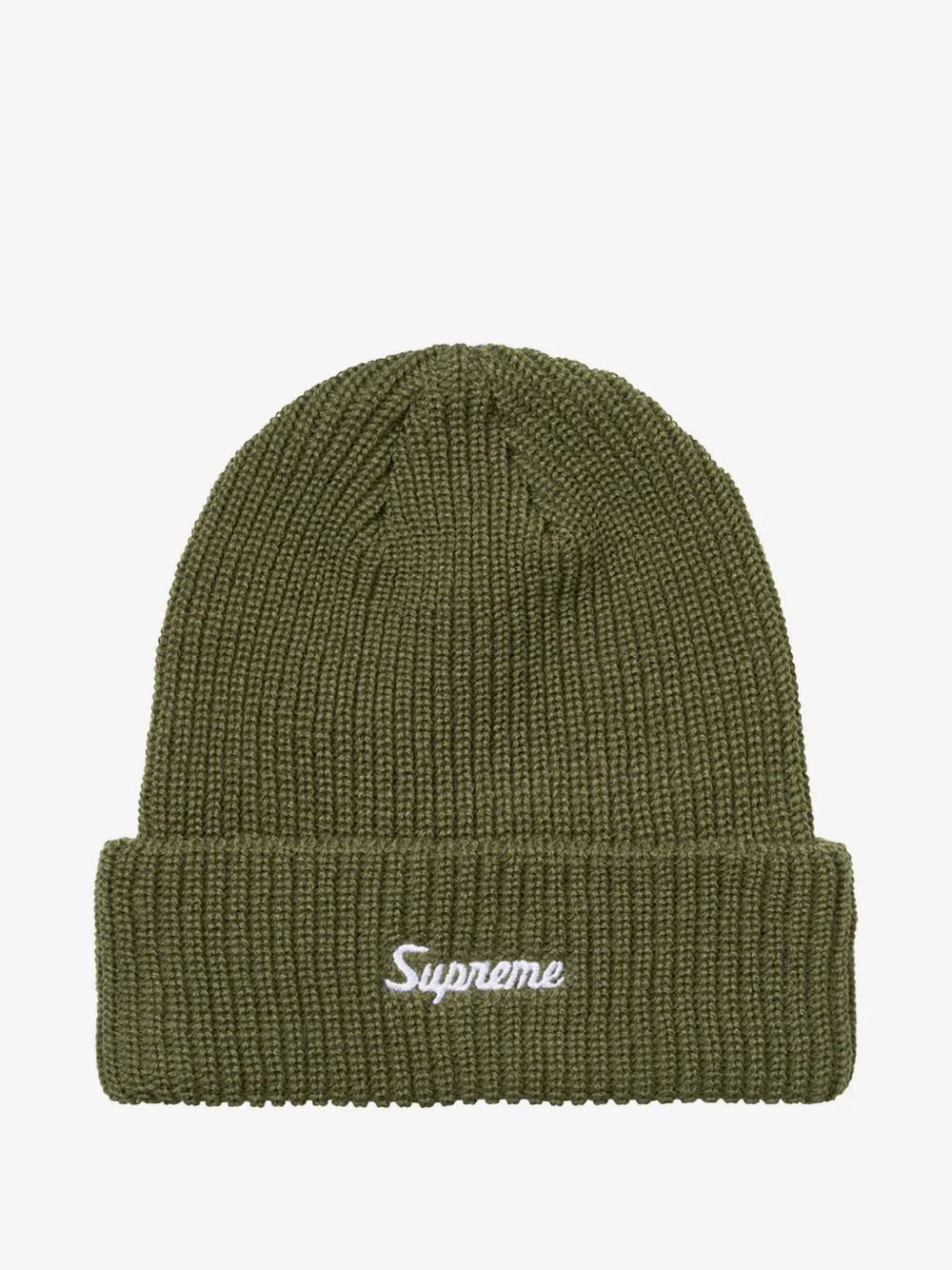 logo-embroidered beanie hat - 1