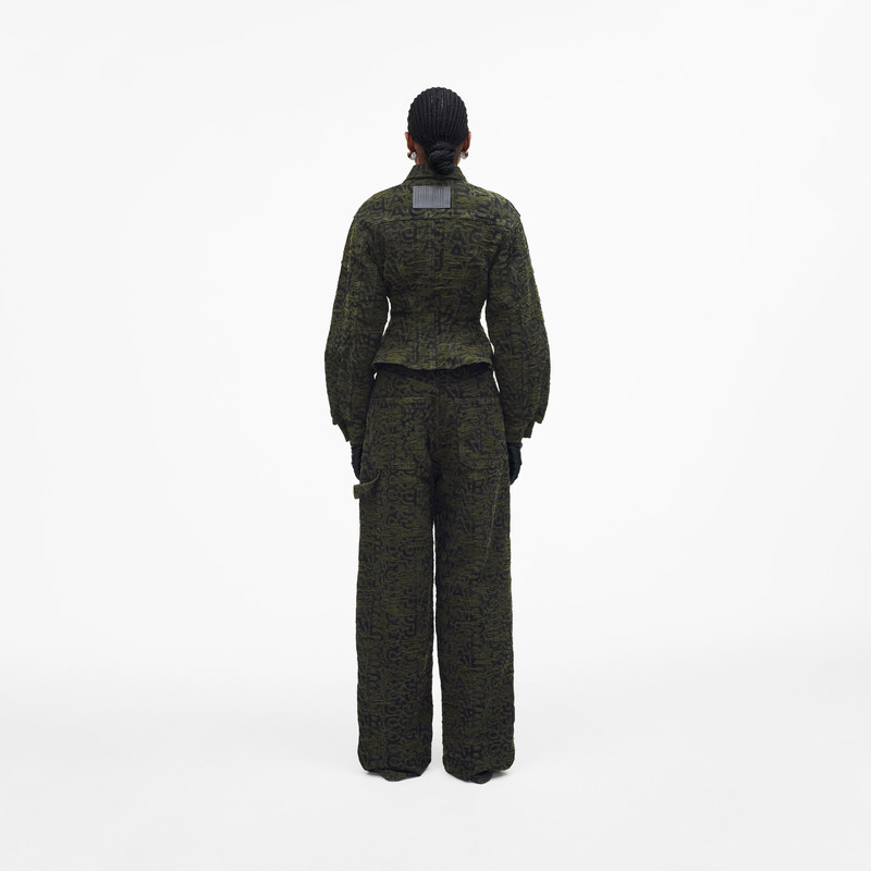 DISTRESSED MONOGRAM FLARE JACKET 4