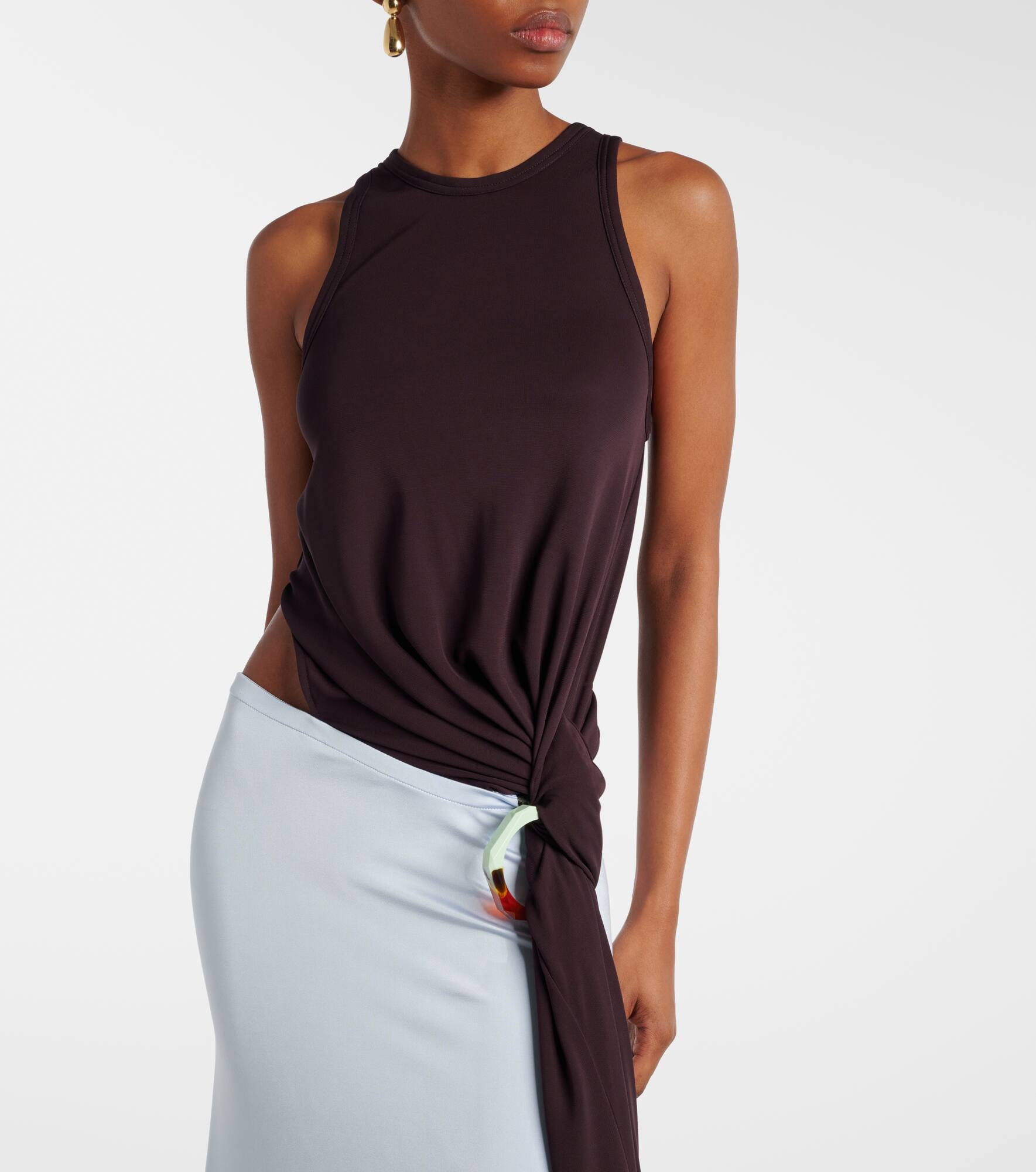 Cutout jersey midi dress - 4