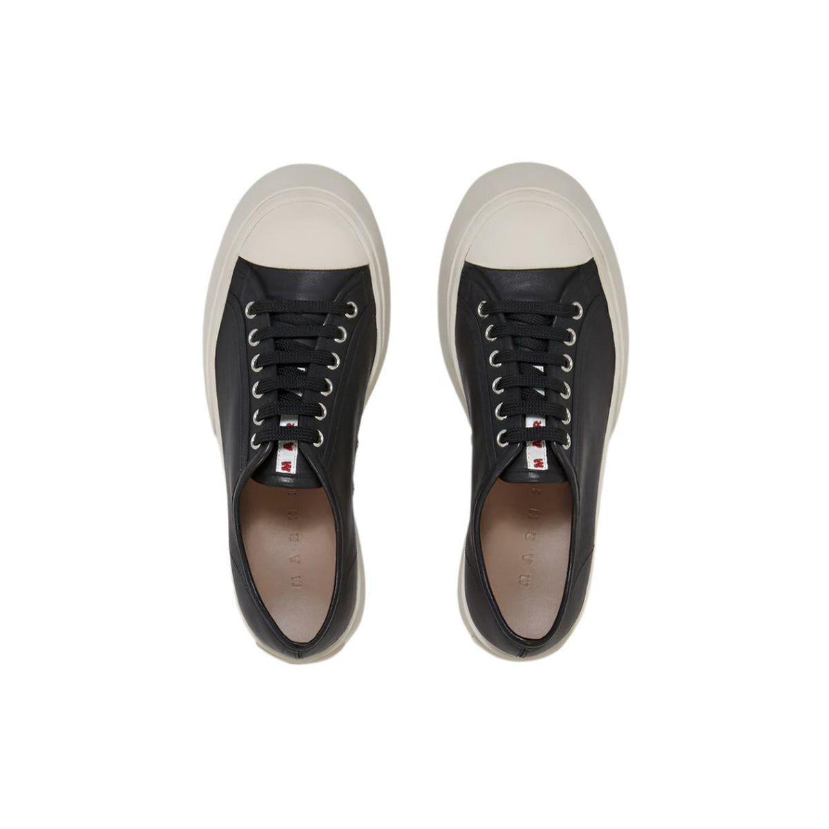 MEN'S BLACK NAPPA LEATHER PABLO SNEAKER (BLACK) - 5