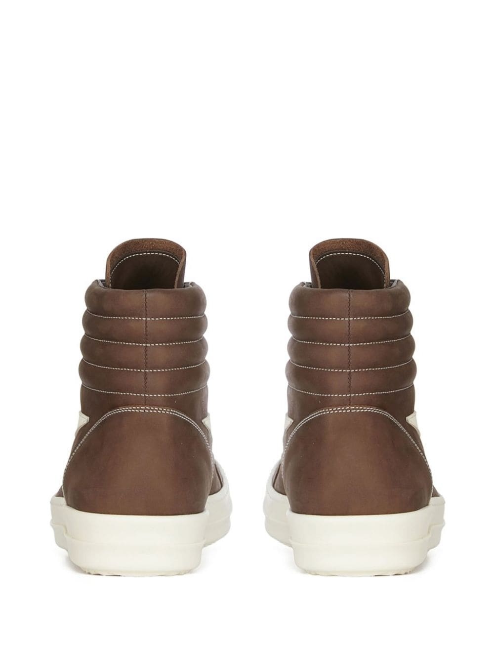 suede hi-top sneakers - 4