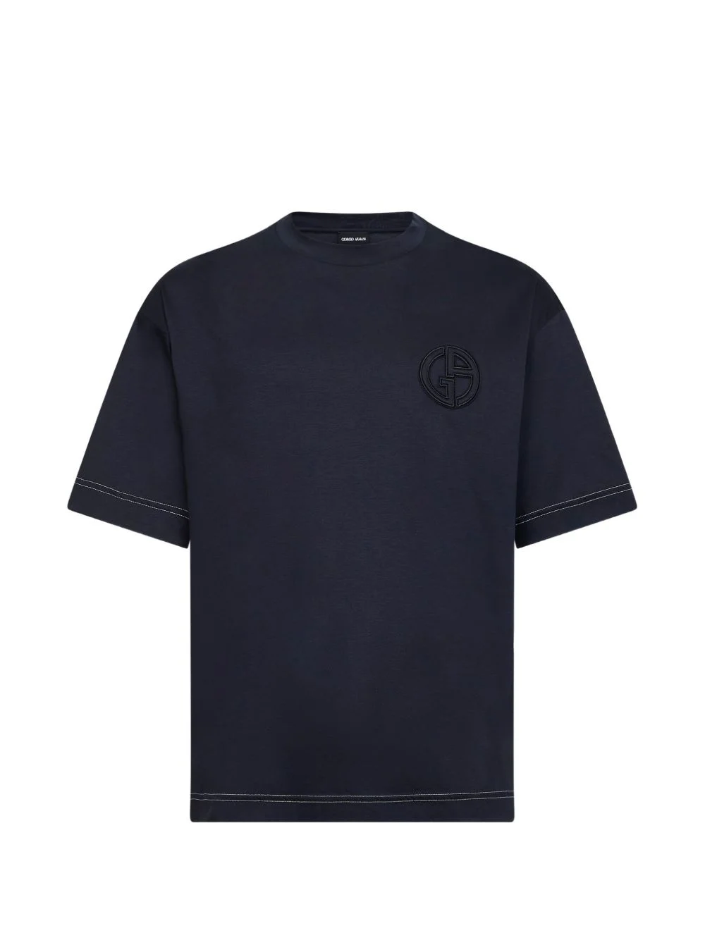 logo-embroidered T-shirt - 1