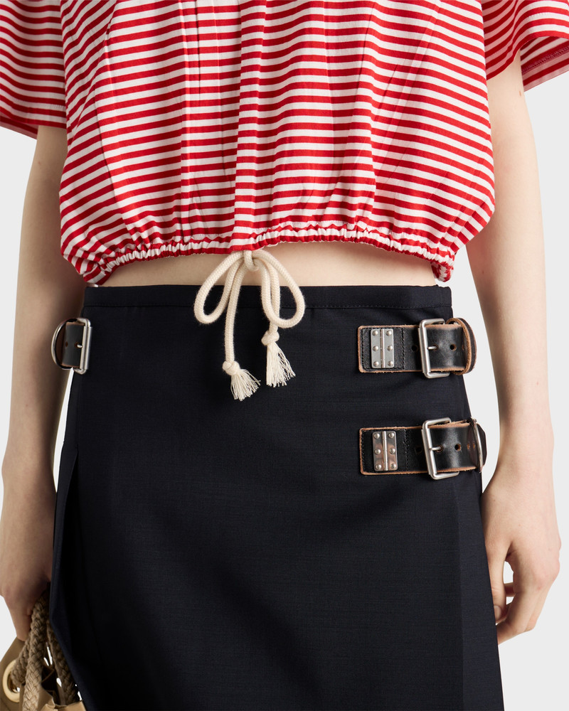 Striped jersey polo shirt 4