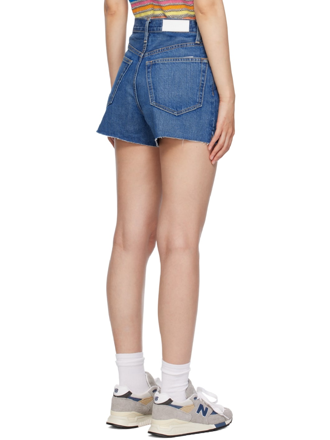 Blue 50s Denim Shorts - 3