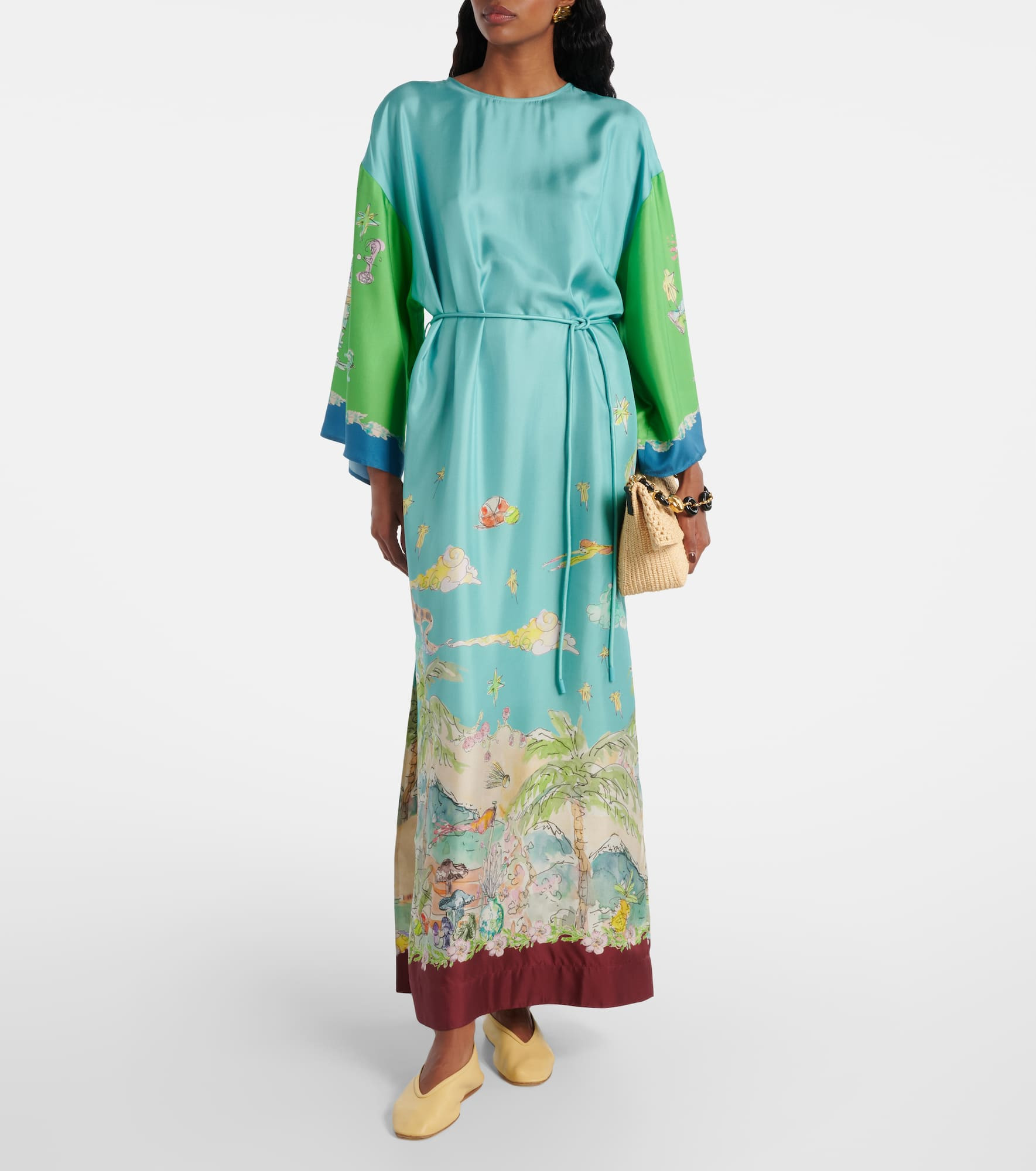 Daria printed silk maxi dress - 2