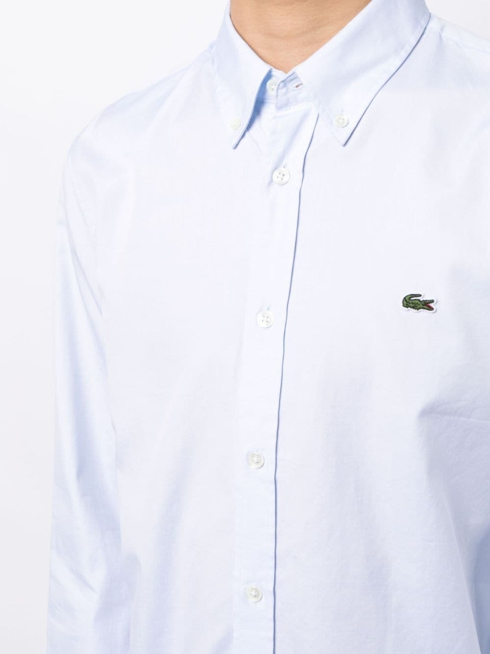 Premium crocodile logo-patch shirt - 5