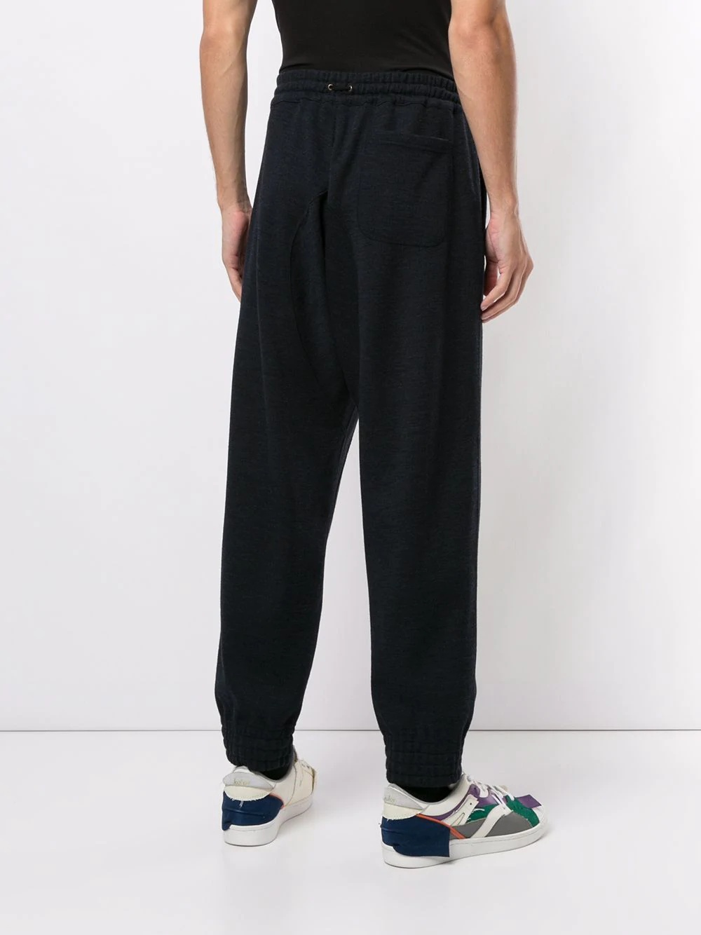 knitted track trousers - 4