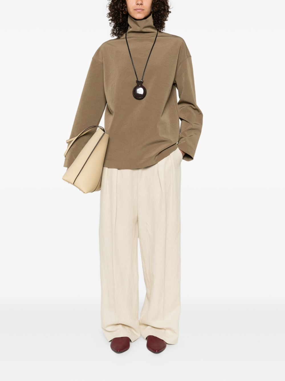 turtleneck long-sleeve top - 2