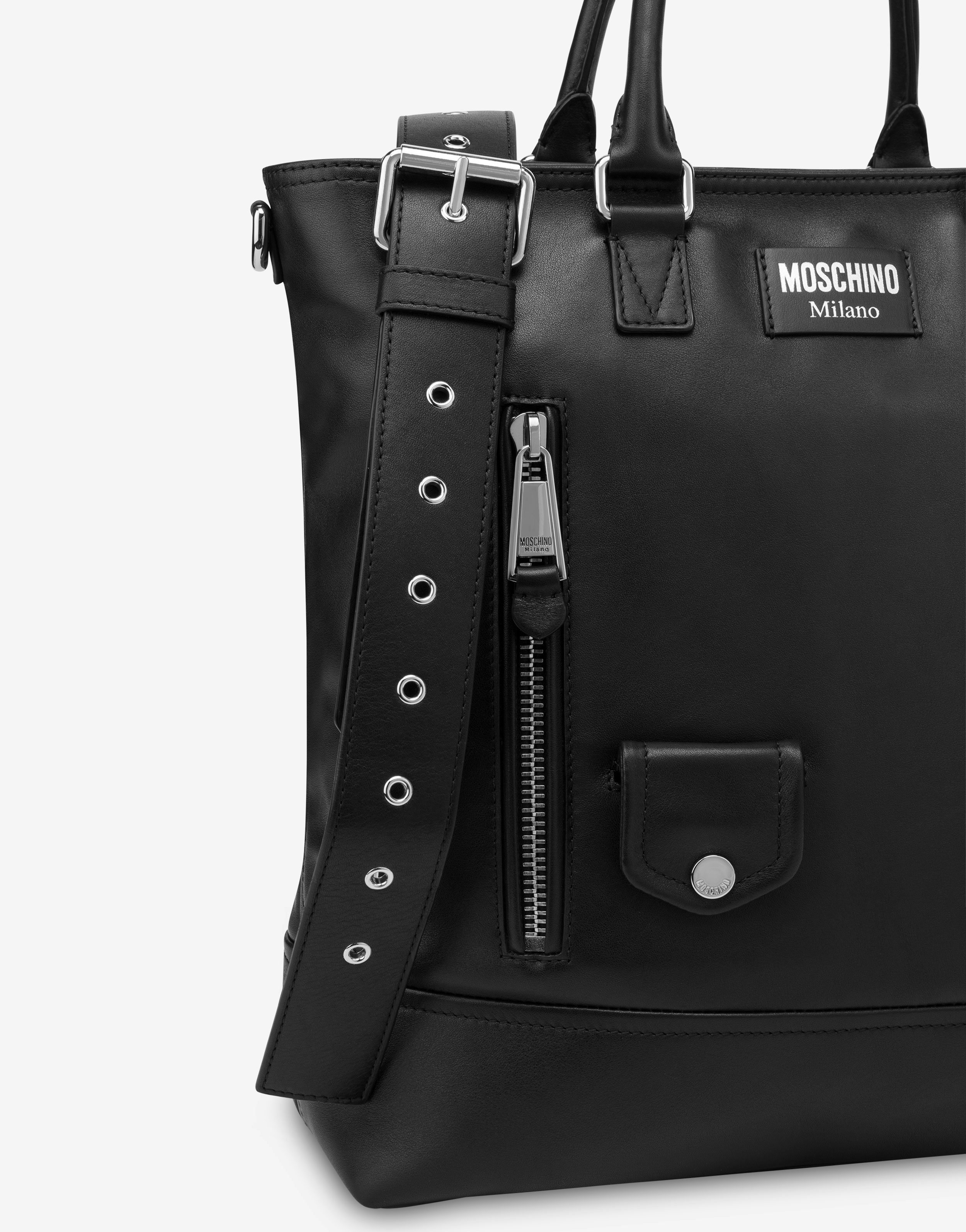 BIKER CALFSKIN SHOPPER - 4