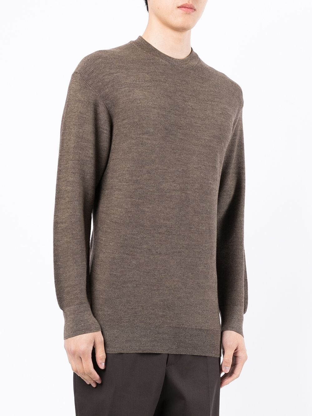 merino-blend knit jumper - 3