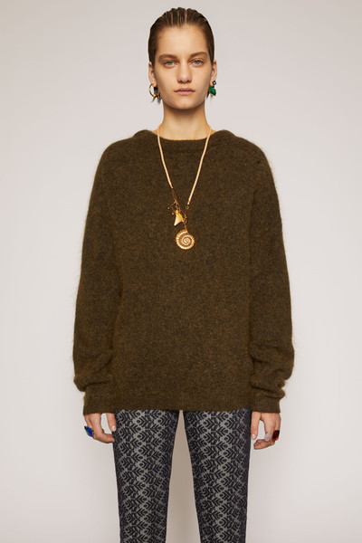 Acne Studios Oversized sweater olive green outlook