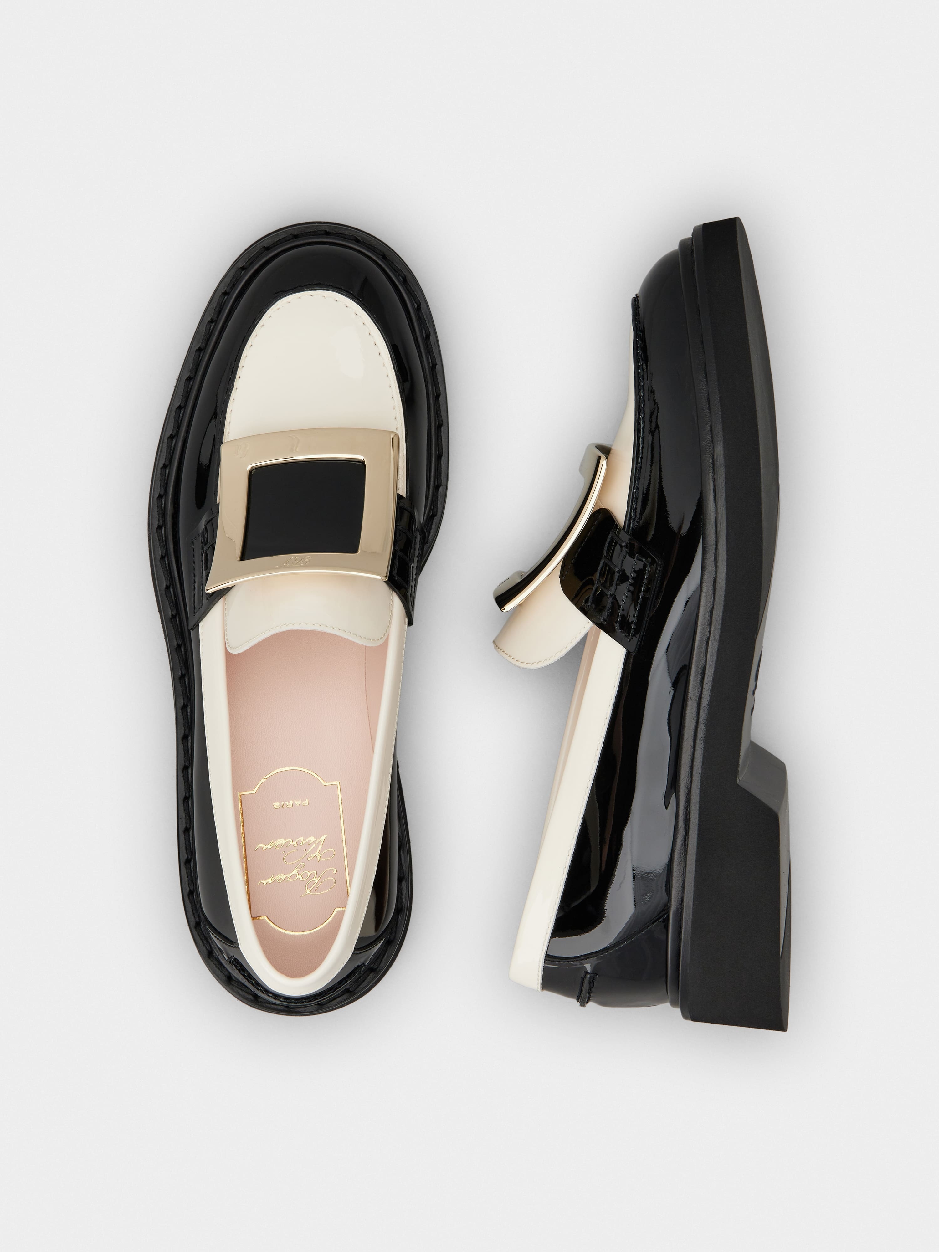 Viv' Rangers Metal Buckle Loafers in Patent Leather - 4