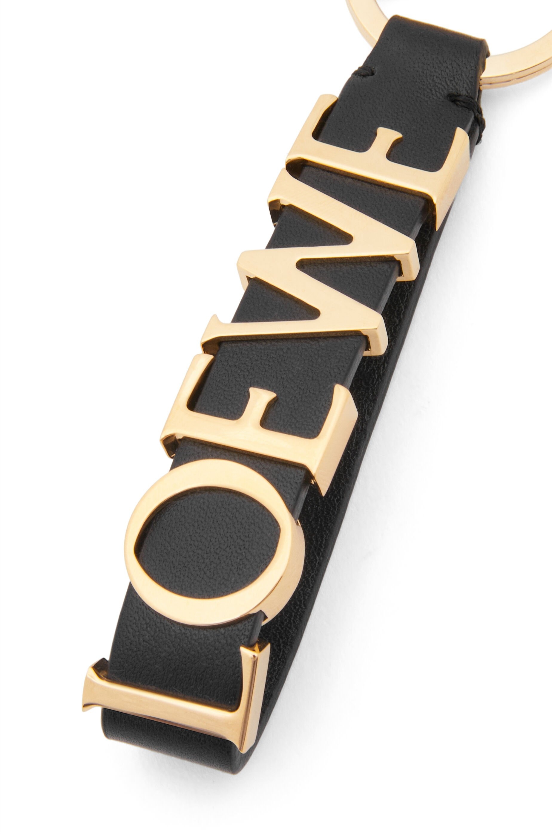 LOEWE Bold keyring in classic calfskin and brass - 3
